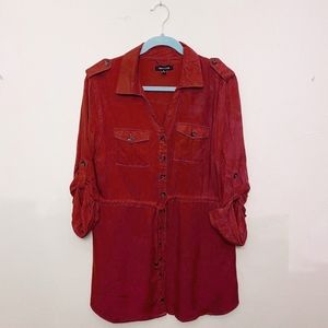 New Look Dress with Tie Copper Color Size L